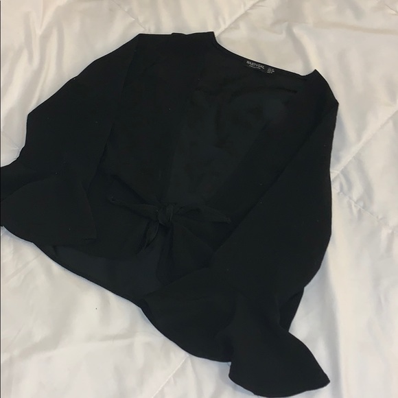 Black Tie-Top - Picture 2 of 3